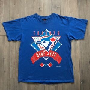 1993 Single Stitch Vintage Toronto BlueJays T-shirt Size-XL